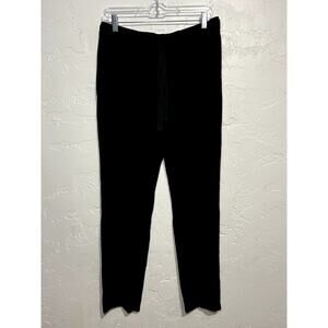 Natori mens black lounge cozycore soft basic sweatpants medium loungewear casual